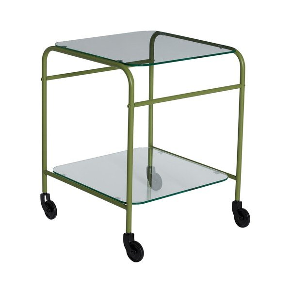 Metalowy barek na kółkach 42x43 cm Zephyr – Hübsch-image-2