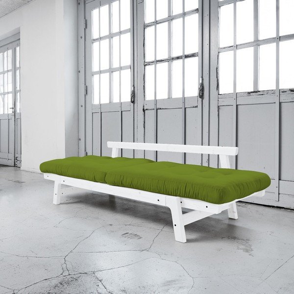 Sofa rozkładana Karup Step White/Lime-image-3