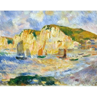 Reprodukcja obrazu Auguste’a Renoira - Sea and Cliffs, 90x70 cm