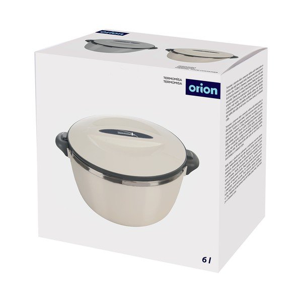 Kremowy termos na jedzenie 6 l Termo – Orion-image-4