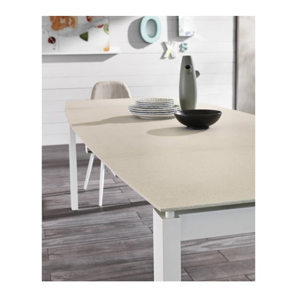 Biały rozkładany stół do jadalni Design Twist Montijo-image-2