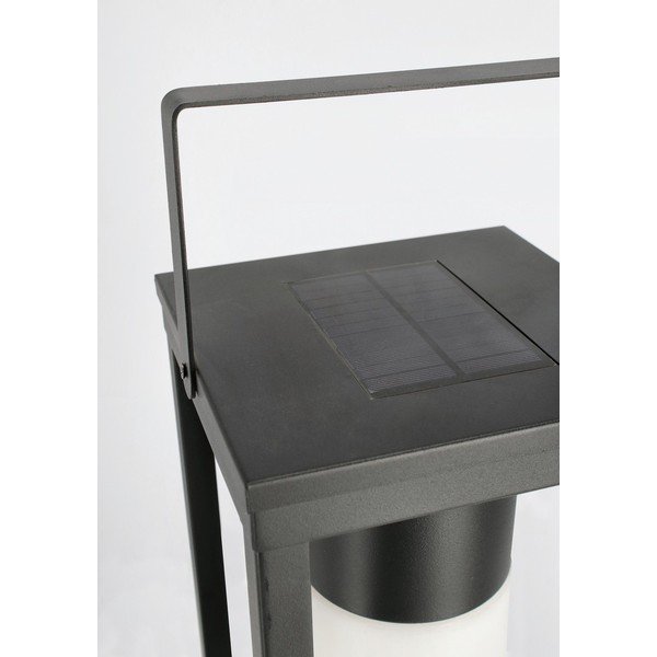 Czarny lampion LED solarny/na USB (wysokość 38 cm) Solar – Bizzotto-image-3