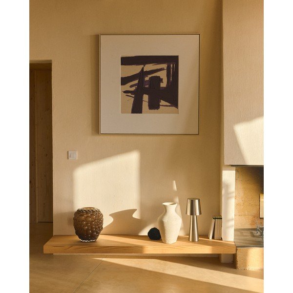 Ręcznie malowany obraz z ramą w zestawie/na płótnie 100x100 cm Arilan – Kave Home-image-2