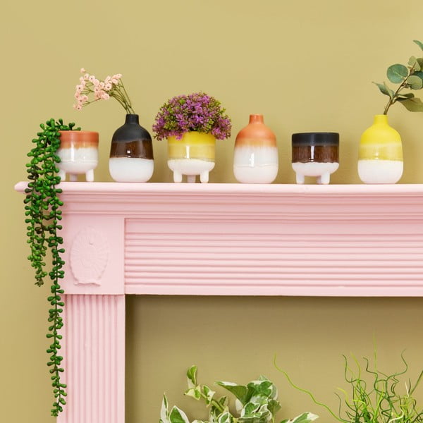 Czarno-biały wazon Sass & Belle Bohemian Home Mojave-image-1