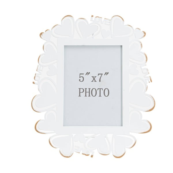 Biała metalowa ramka na zdjęcia Mauro Ferretti, 25x27,7 cm