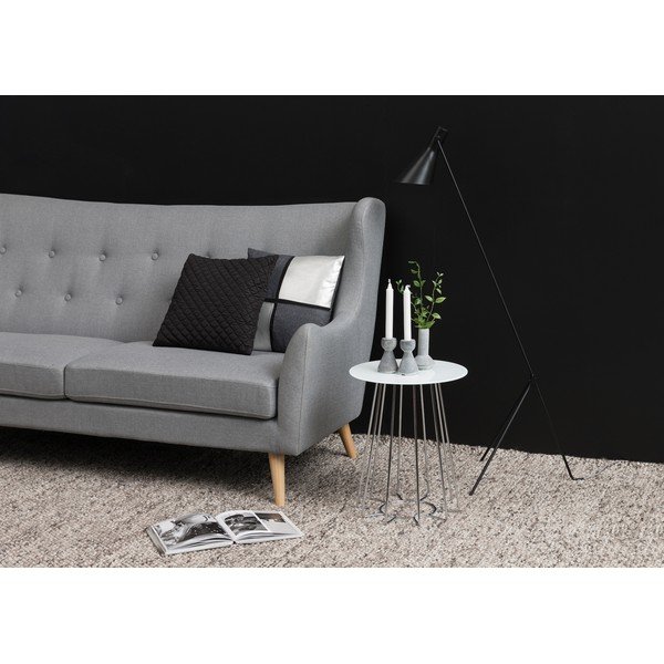 Biały stolik Actona Casia, ⌀ 40 cm-image-2