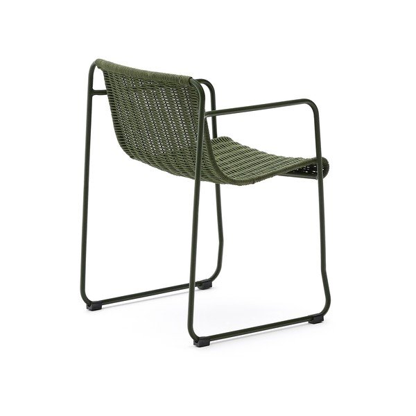 Zielone metalowe krzesło ogrodowe Maurina – Kave Home-image-4