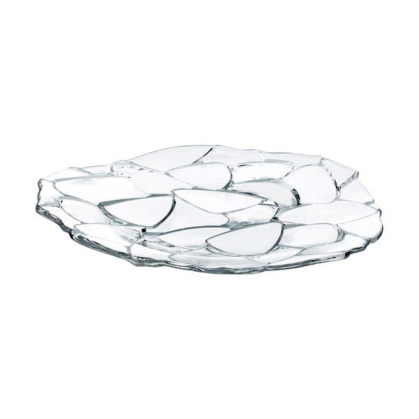 Talerz do serwowania ze szkła kryształowego Nachtmann Petals Charger Plate, ⌀ 32 cm