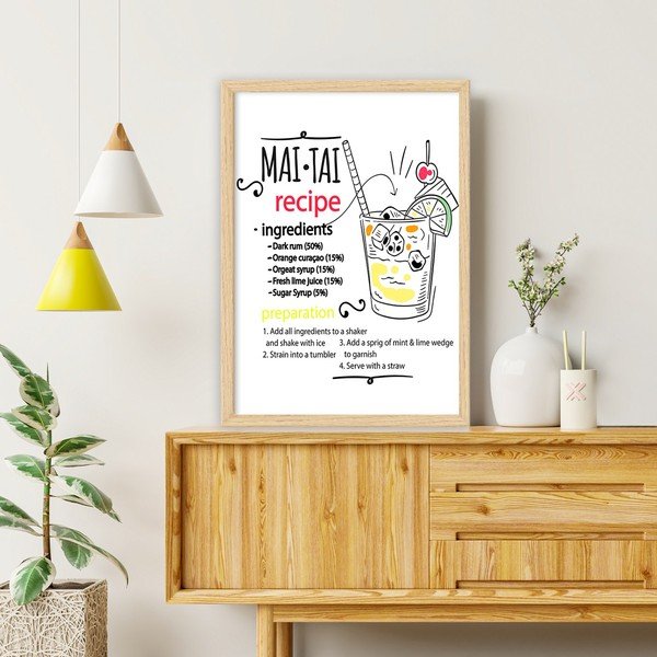 Plakat w ramie 40x55 cm Mai Tai – Wallity-image-1