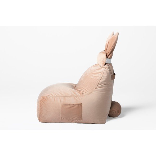 Jasnoróżowy dziecięcy worek do siedzenia Funny Bunny – The Brooklyn Kids-image-3