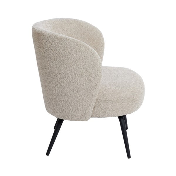 Kremowy fotel z materiału bouclé Dieyda – Light & Living-image-3