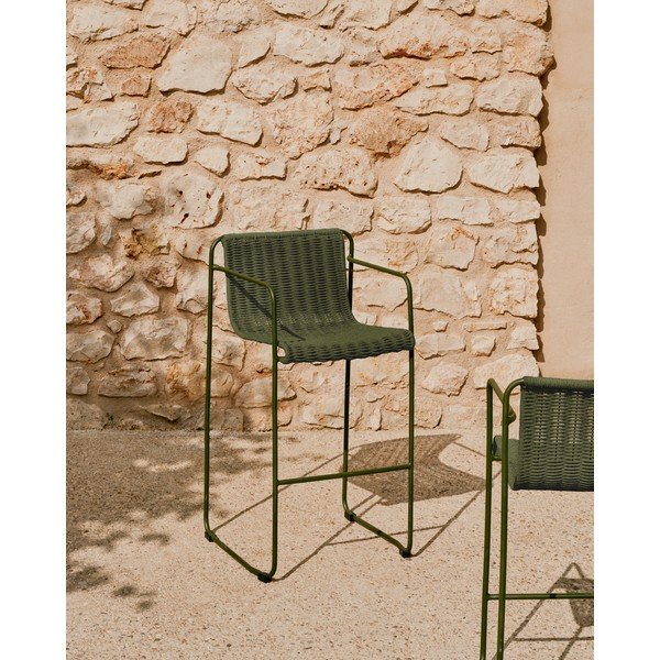 Zielony metalowy hoker ogrodowy Maurina – Kave Home-image-1