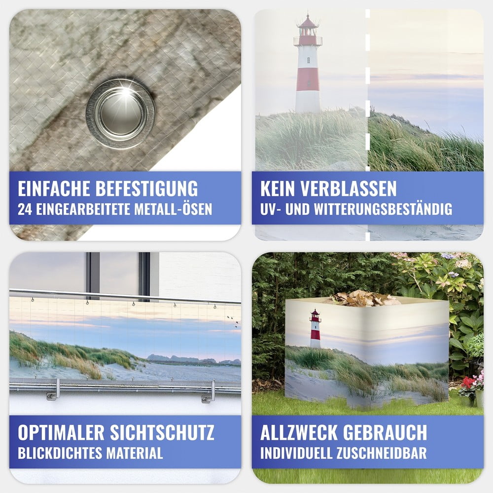 Plastikowa osłona balkonowa 500x85 cm North Sea Coast – Maximex (zdjęcie 4)