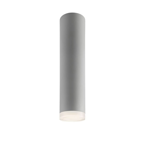Szara lampa sufitowa ze szklanym kloszem − LAMKUR