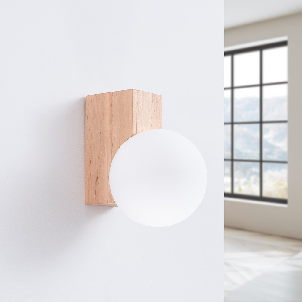 Biało-naturalny kinkiet ø 12 cm Solum – Sollux (zdjęcie 7)