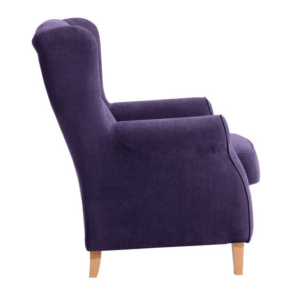 Fioletowy fotel Max Winzer Lorris-image-3