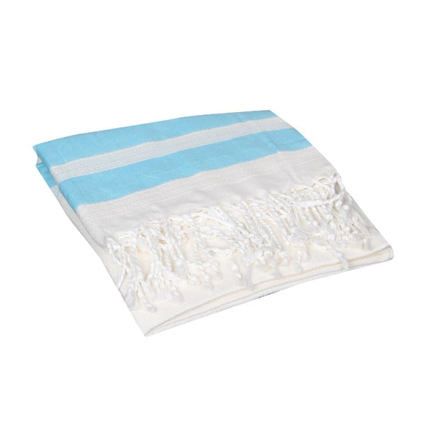 Ręcznik hammam Mimoza Turquoise, 90x190 cm