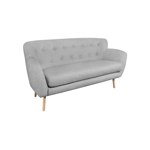 Jasnoszara sofa dwuosobowa Kooko Home Pop-image-2
