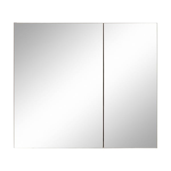 Szara ścienna szafka łazienkowa z lustrem Støraa Wisla, 80x70 cm-image-2