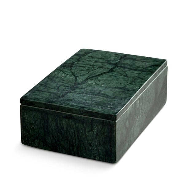 Zielone marmurowe pudełko NORDSTJERNE, 10x15 cm