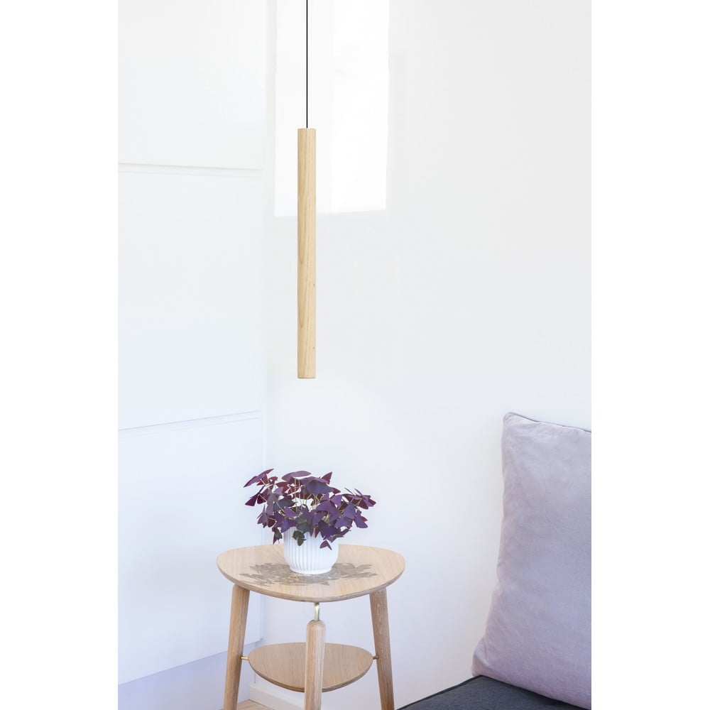 Lampa wisząca LED z drewnianym kloszem ø 3 cm Chimes – UMAGE (zdjęcie 4)