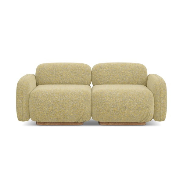 Żółta sofa modułowa 190 cm Ailani – Makamii