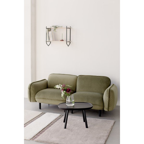 Zielona aksamitna sofa 188 cm Bean – EMKO-image-1
