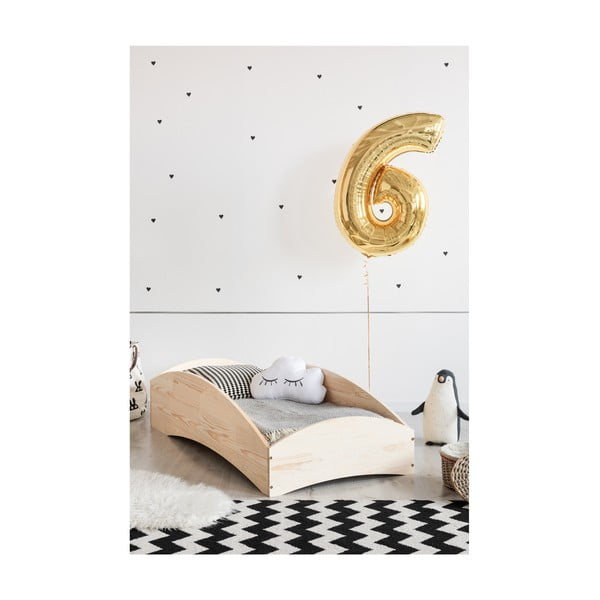 Łóżko dziecięce z drewna sosnowego Adeko BOX 6, 80x200 cm