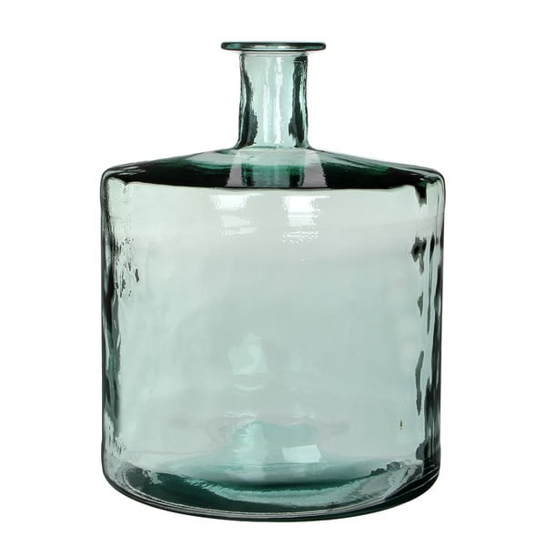 Zielony wazon szklany Mica Guan, 44x35 cm