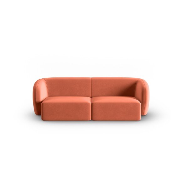 Różowa aksamitna sofa 188 cm Paolo – Milo Casa