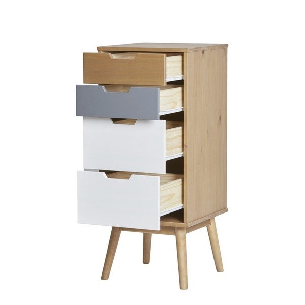 Komoda z litego drewna sosnowego Marckeric Cusco, szer. 40 cm-image-3