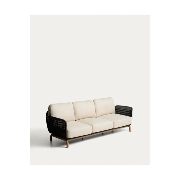 Szara/beżowa tapicerowana sofa ogrodowa Alipa – Kave Home-image-3