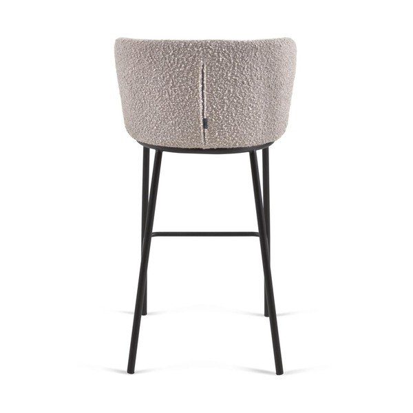 Jasnoszary hoker (wysokość siedziska 75 cm) Ciselia – Kave Home-image-4