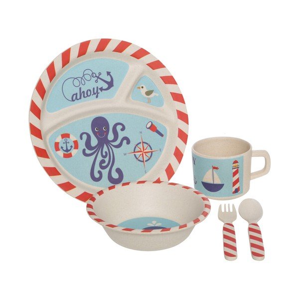 Bambusowy zestaw naczyń dla dzieci 5 szt. Eden – Premier Housewares