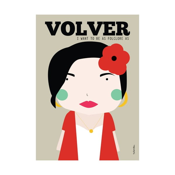 Plakat NiñaSilla Volver, 21x42 cm