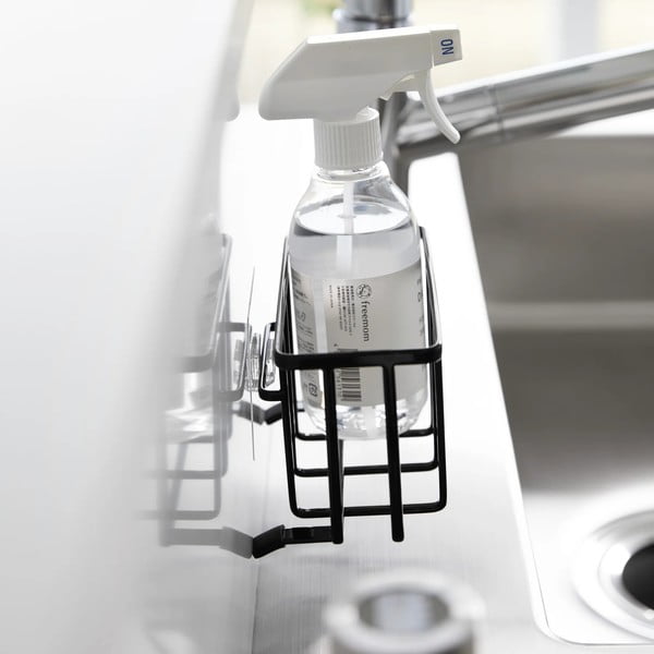Czarny metalowy stojak na akcesoria do mycia naczyń bez wiercenia Film Hook – YAMAZAKI-image-4