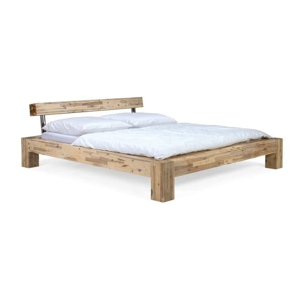 Łóżko z drewna akacjowego SOB Seba, 180x200 cm
