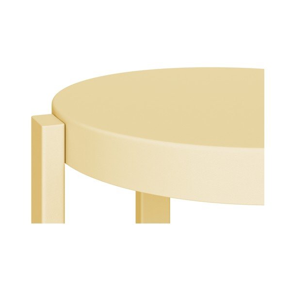 Żółty stalowy stołek Doon – noo.ma-image-2