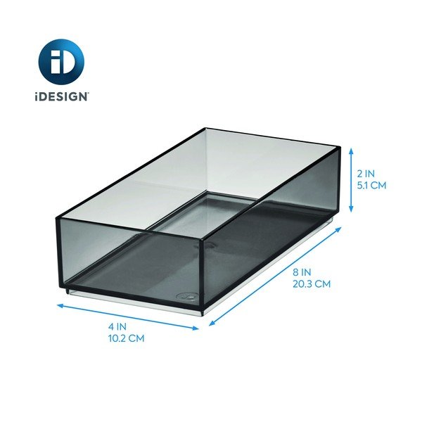 Organizer łazienkowy na kosmetyki z plastiku z recyklingu w kolorze matowej czerni – iDesign-image-4