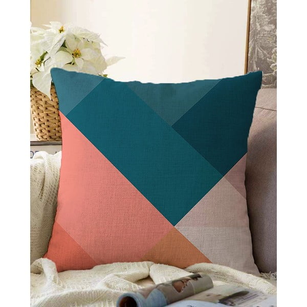 Poszewka na poduszkę z domieszką bawełny Minimalist Cushion Covers Triangles, 55x55 cm