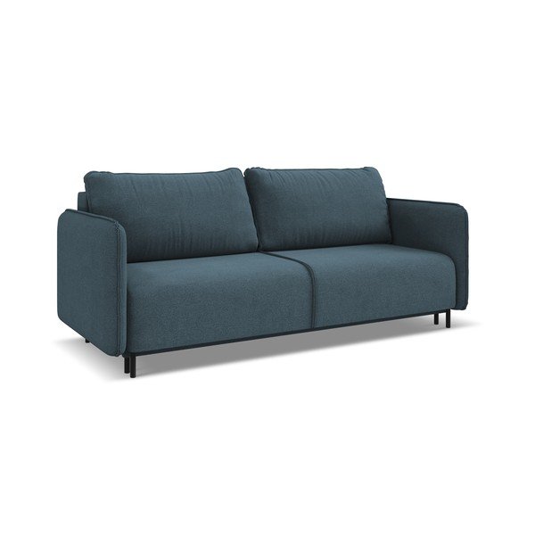 Niebieska rozkładana/ze schowkiem sofa 226 cm Luana – Makamii-image-2