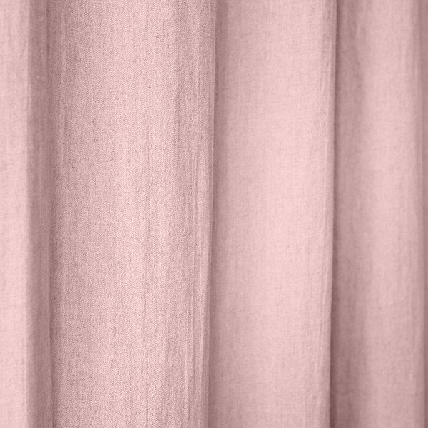 Jasnoróżowa lniana zasłona na troczki Linen Tales Night Time, 250x140 cm-image-1