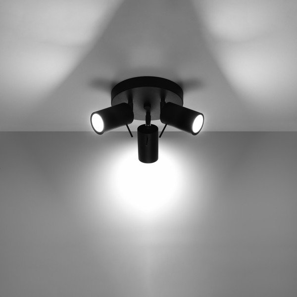 Czarna lampa sufitowa Etna – Sollux-image-1