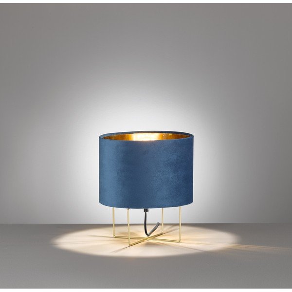 Niebieska lampa stołowa Fischer & Honsel Aura, wys. 32 cm-image-1