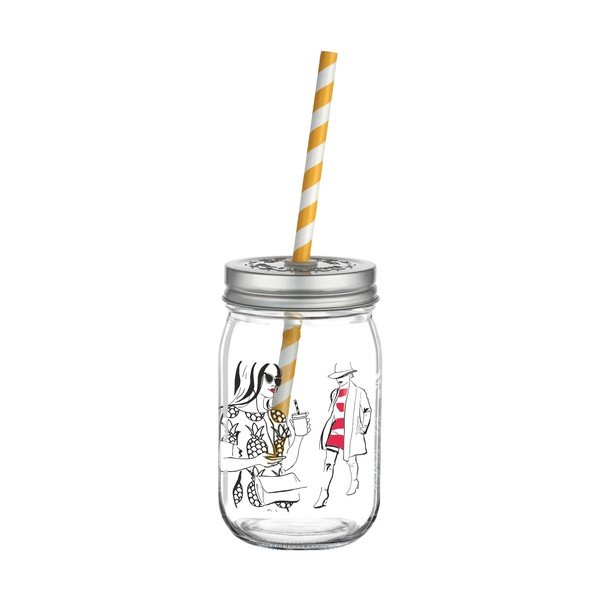 Szklanka z wieczkiem i słomką Ritzenhoff Andrea Arnhold, 445 ml-image-1