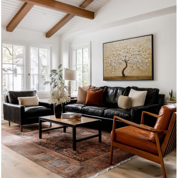 Obraz drukowany z ramą w zestawie 80x60 cm Golden Tree – Styler-image-4