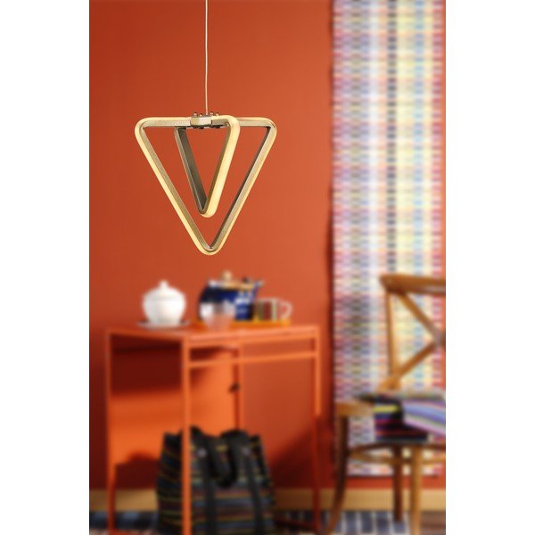 Metalowa lampa wisząca LED w kolorze brązu ø 20 cm Baris – Squid Lighting-image-1