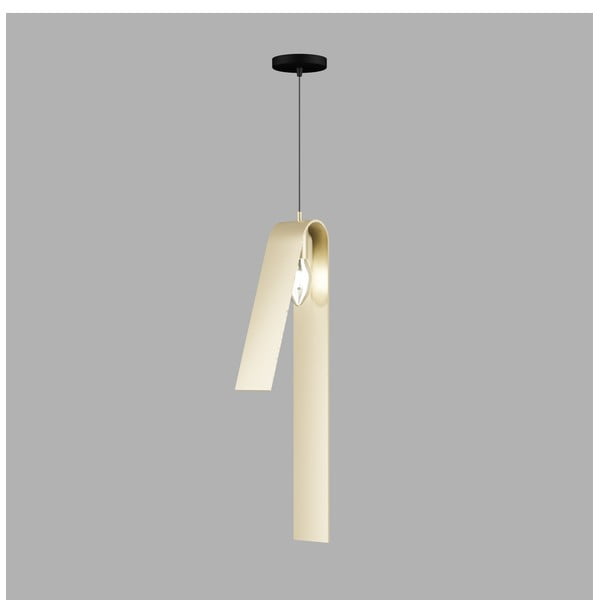 Lampa wisząca w czarno-złotym kolorze z metalowym kloszem Fold – Squid Lighting-image-2