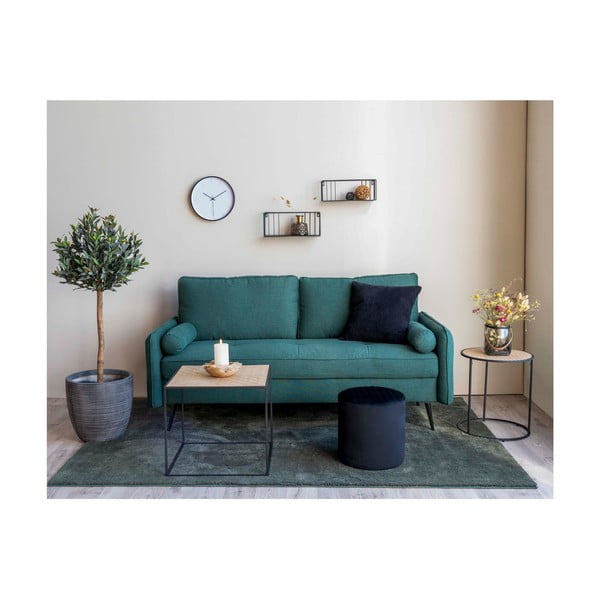 Czarny puf House Nordic Ejby, ø 34 cm-image-1