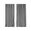 Czarno-białe zasłony zestaw 2 szt. 140x260 cm – Mila Home